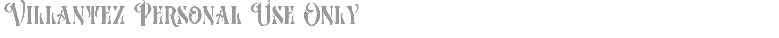 Villantez font preview